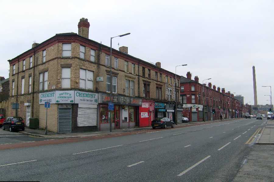 Student areas in Liverpool Kensington